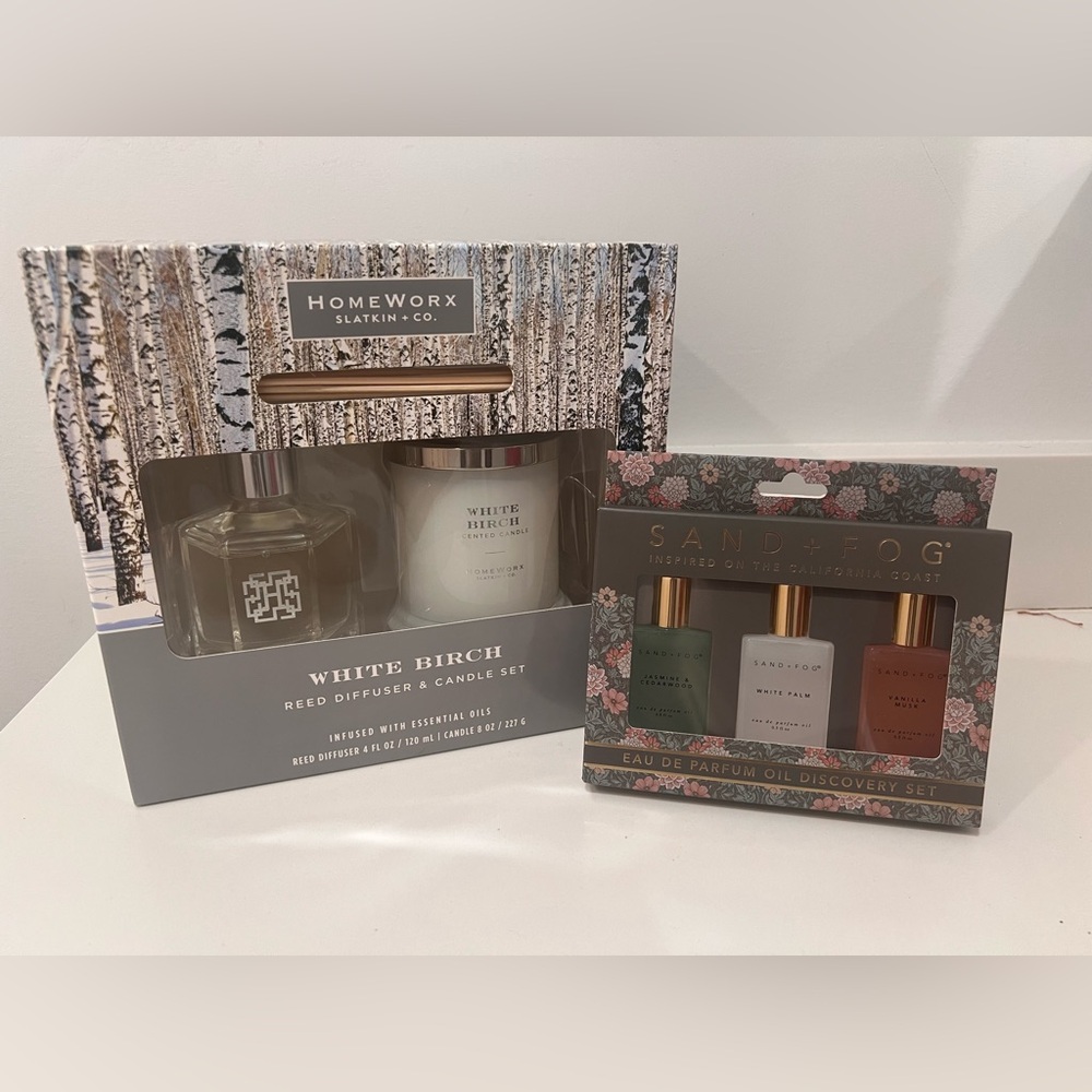 White Birch Reed Diffuser & Candle Set